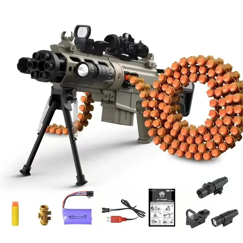 Belt-Fed Gatling Foam Blaster