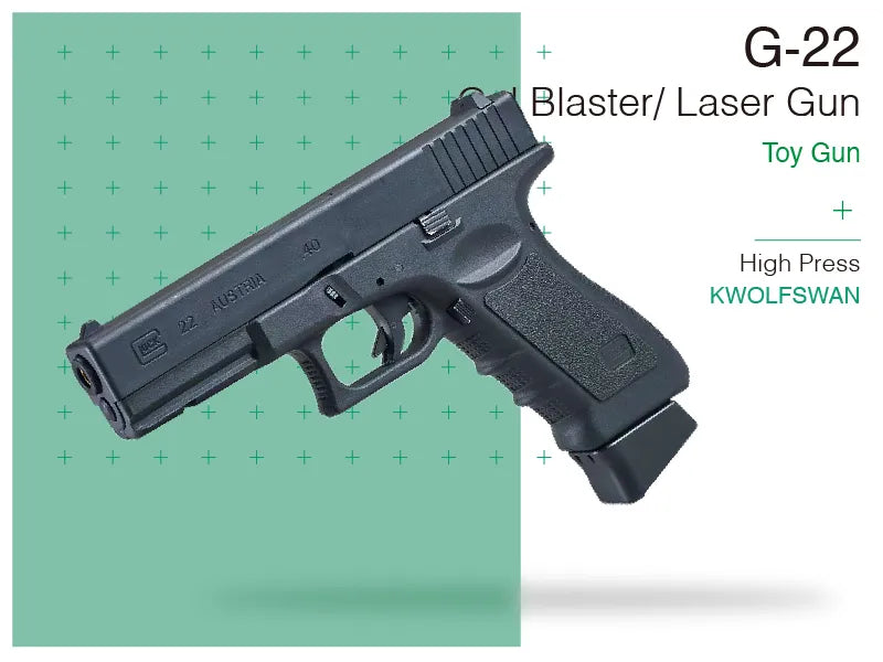 Glock G22 Gel Blaster Laser Tag Pistol Toy Gun