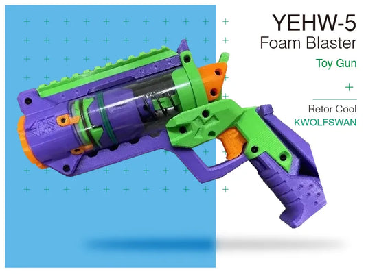 Hammer-Prime 3D Printed Foam Blaster