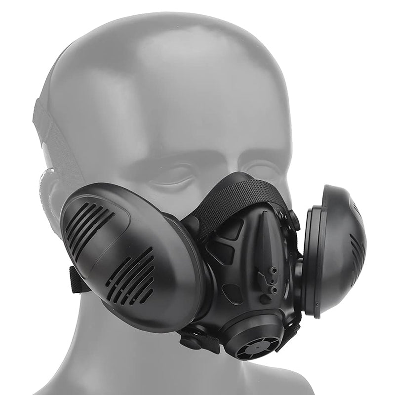 Tactical Respirator Mask Helmet Half Face Gas Mask