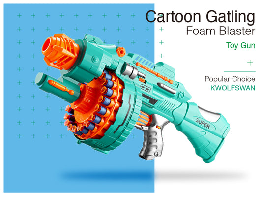 Cartoon Gatling Foam Blaster