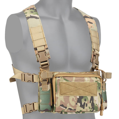 Tactical Chest Rig Multi-Function Molle Vest with 9mm/5.56 Mag Pouch