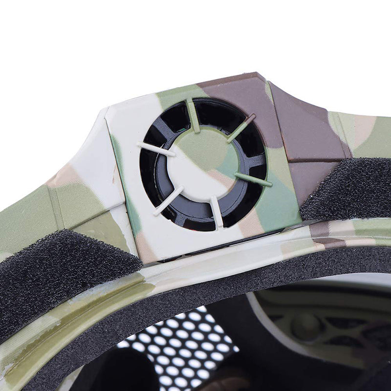 Tactical Mesh Mask Detachable Goggle with Anti-Fog Fan System