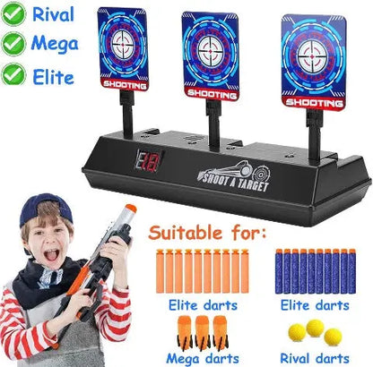 Electronic Shooting Target for Nerf Dart Foam Guns Kwolfswan