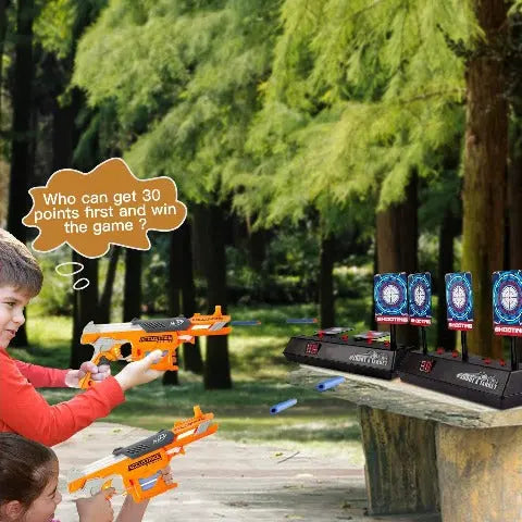 Electronic Shooting Target for Nerf Dart Foam Guns Kwolfswan