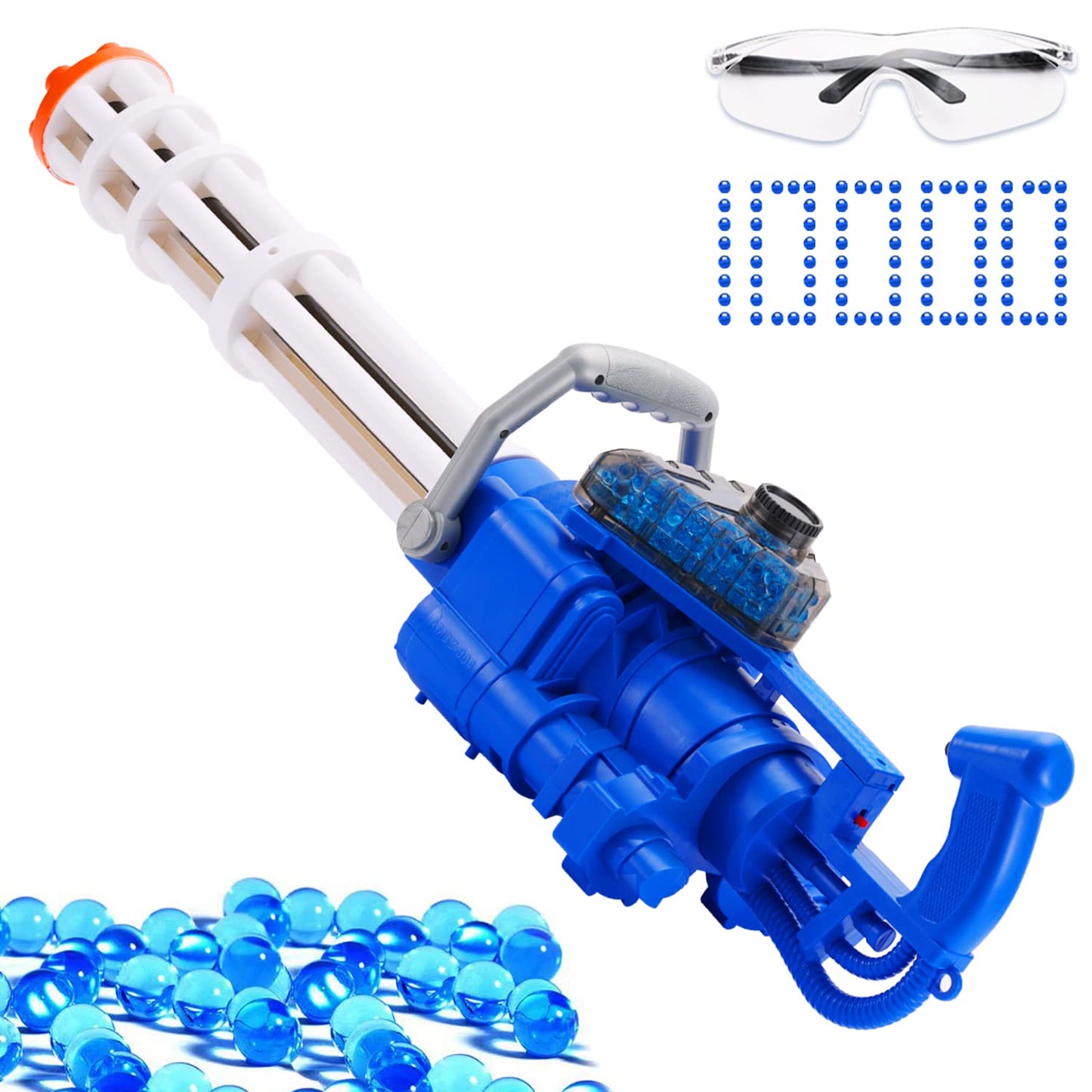 Gel Ball Blaster M134 Electric Splatter Blaster with Rotating Barrel Christmas Gifts Kwolfswan