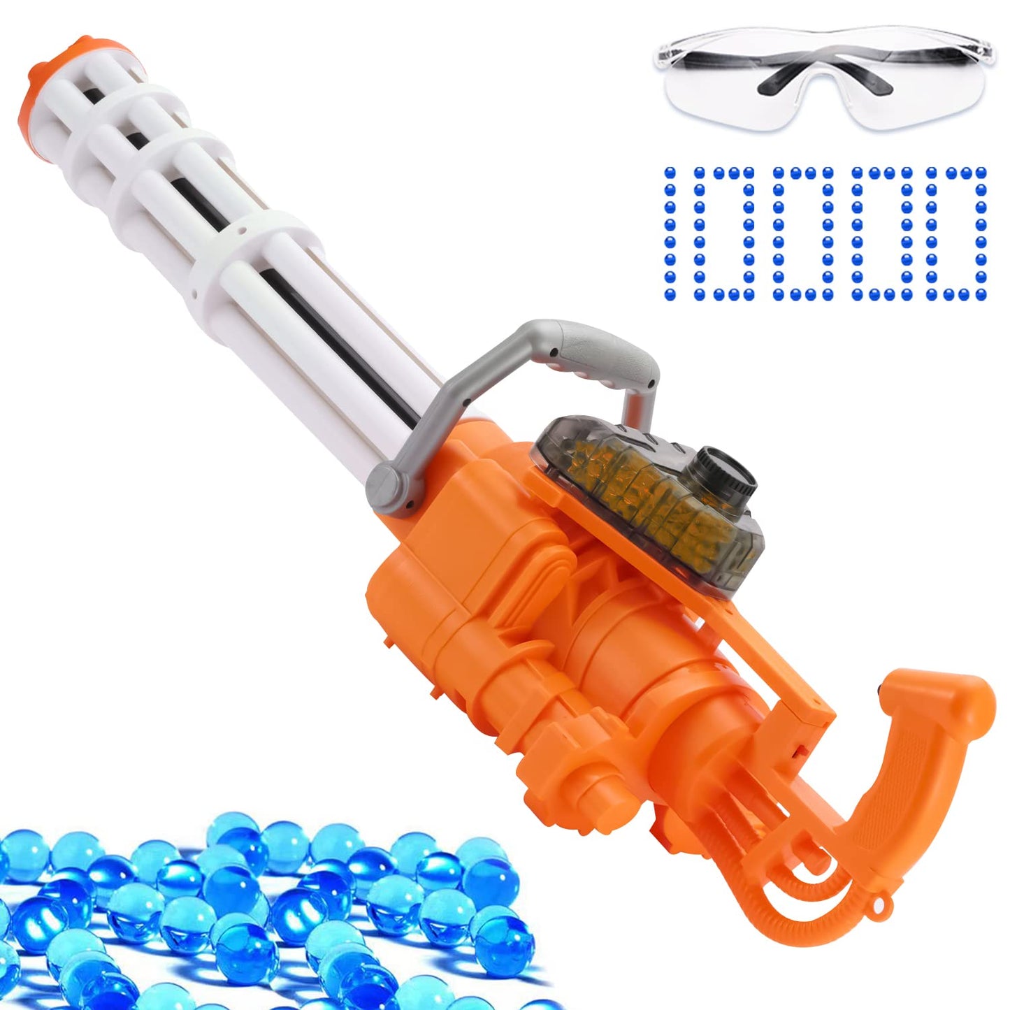 Gel Ball Blaster M134 Electric Splatter Blaster with Rotating Barrel Christmas Gifts Kwolfswan