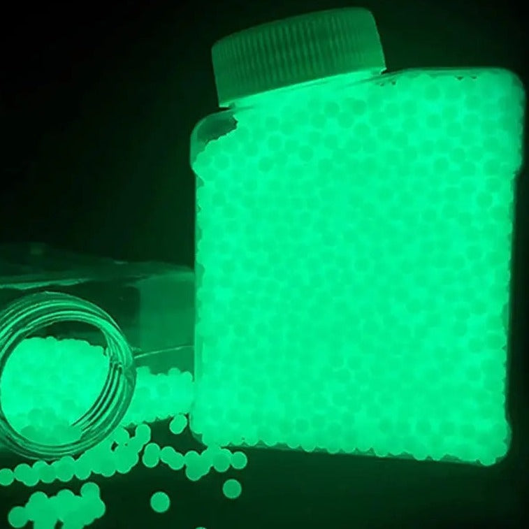 Glow in The Dark Water Bullet Beads Gel Ammo for Gel Blaster,Luminous Gel Ball Kwolfswan