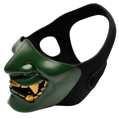 Half Face Mask Devil Smile Halloween Party Mask