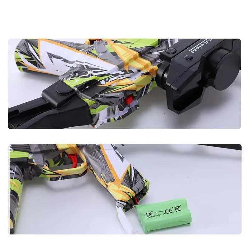 Electric M4 Hopper Fed Graffiti Gel Ball Blaster 