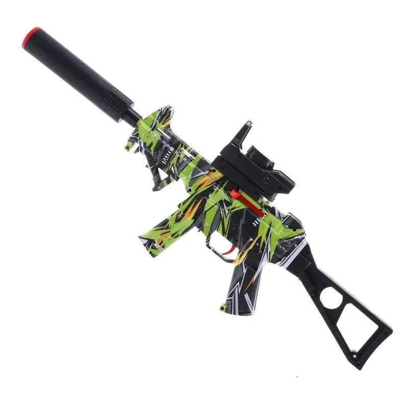 Electric M4 Hopper Fed Graffiti Gel Ball Blaster 