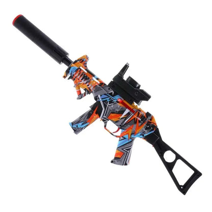 Electric M4 Hopper Fed Graffiti Gel Ball Blaster 