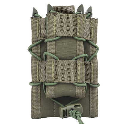 Tactical 2-Layer Molle Magazine Pouch Double 5.56/9mm Mag