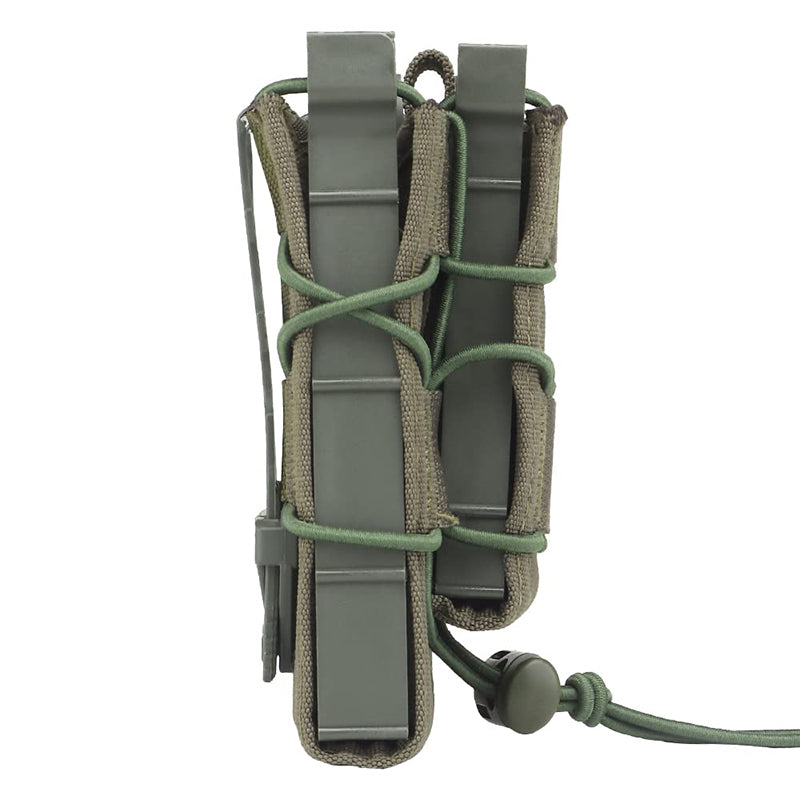 Tactical 2-Layer Molle Magazine Pouch Double 5.56/9mm Mag