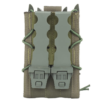 Tactical 2-Layer Molle Magazine Pouch Double 5.56/9mm Mag