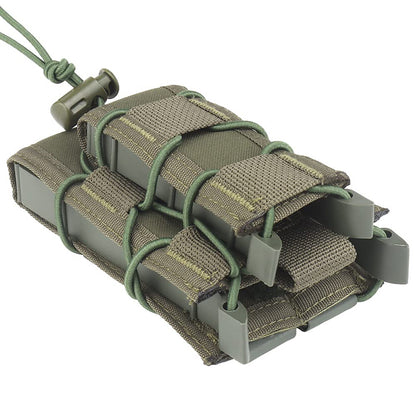 Tactical 2-Layer Molle Magazine Pouch Double 5.56/9mm Mag