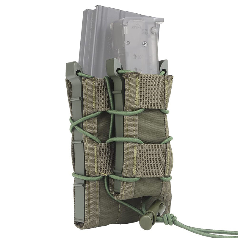 Tactical 2-Layer Molle Magazine Pouch Double 5.56/9mm Mag