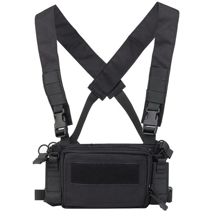 Tactical Chest Rig Multi-Function Molle Vest with 9mm/5.56 Mag Pouch