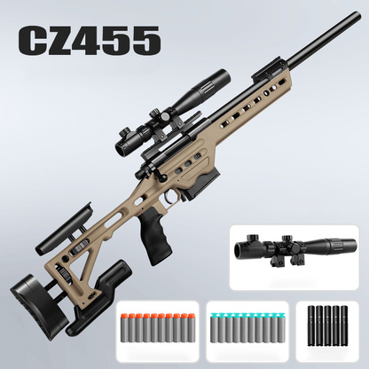 CZ455 Bolt Action Shell Ejecting Foam And Gel Blaster