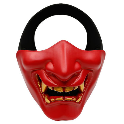 Half Face Mask Devil Smile Halloween Party Mask