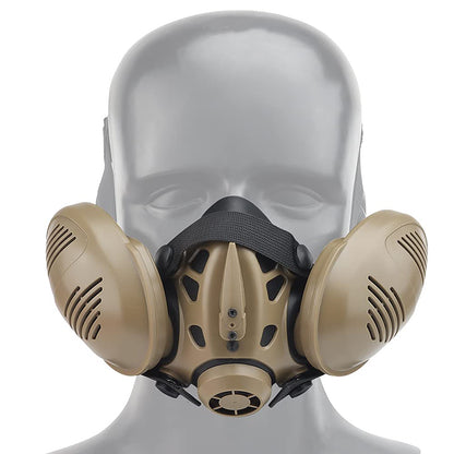 Tactical Respirator Mask Helmet Half Face Gas Mask