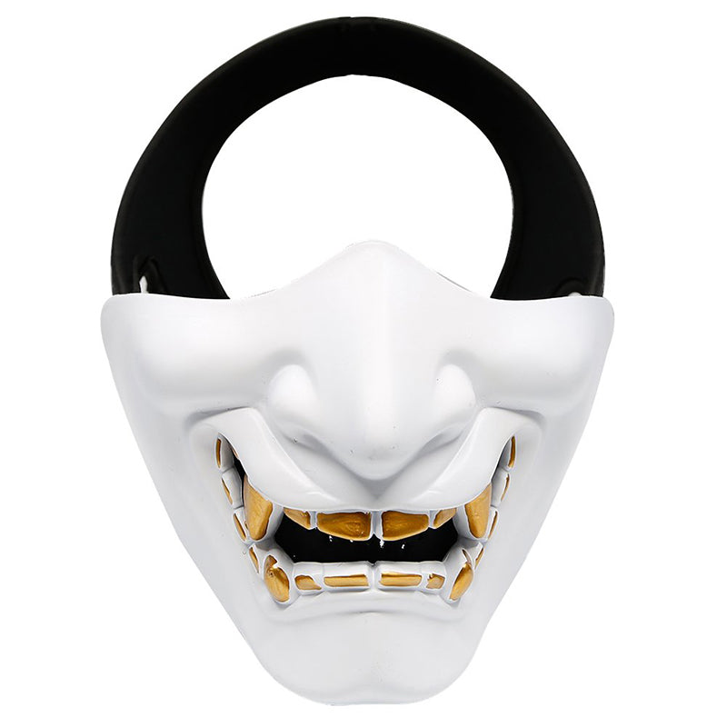 Half Face Mask Devil Smile Halloween Party Mask