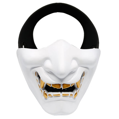 Half Face Mask Devil Smile Halloween Party Mask