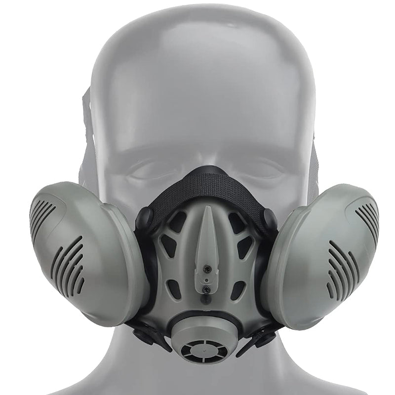 Tactical Respirator Mask Helmet Half Face Gas Mask