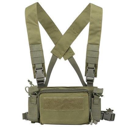 Tactical Chest Rig Multi-Function Molle Vest with 9mm/5.56 Mag Pouch