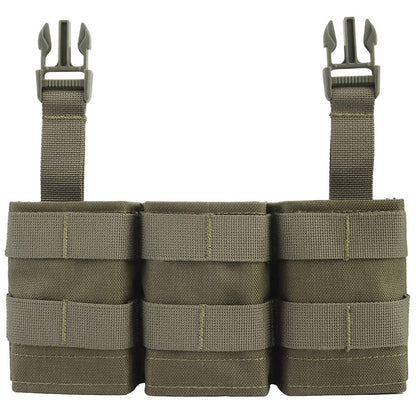 Tactical Triple 5.56 Front Panel Magazine Pouch