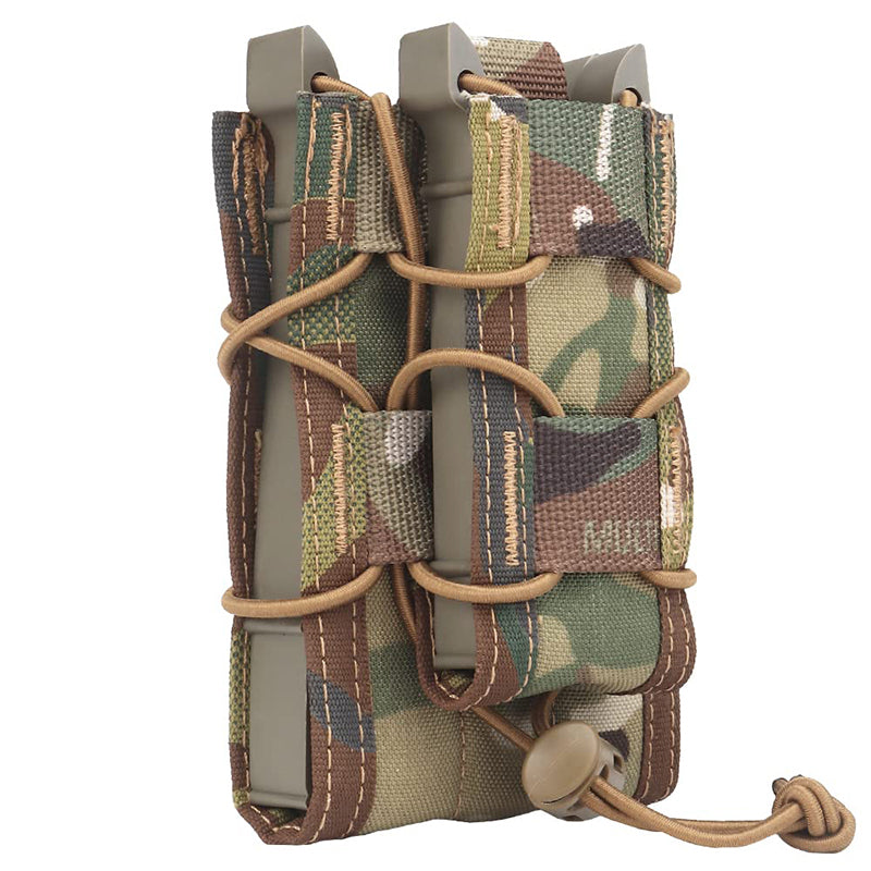 Tactical 2-Layer Molle Magazine Pouch Double 5.56/9mm Mag