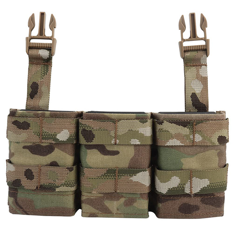 Tactical Triple 5.56 Front Panel Magazine Pouch