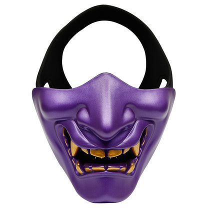 Half Face Mask Devil Smile Halloween Party Mask