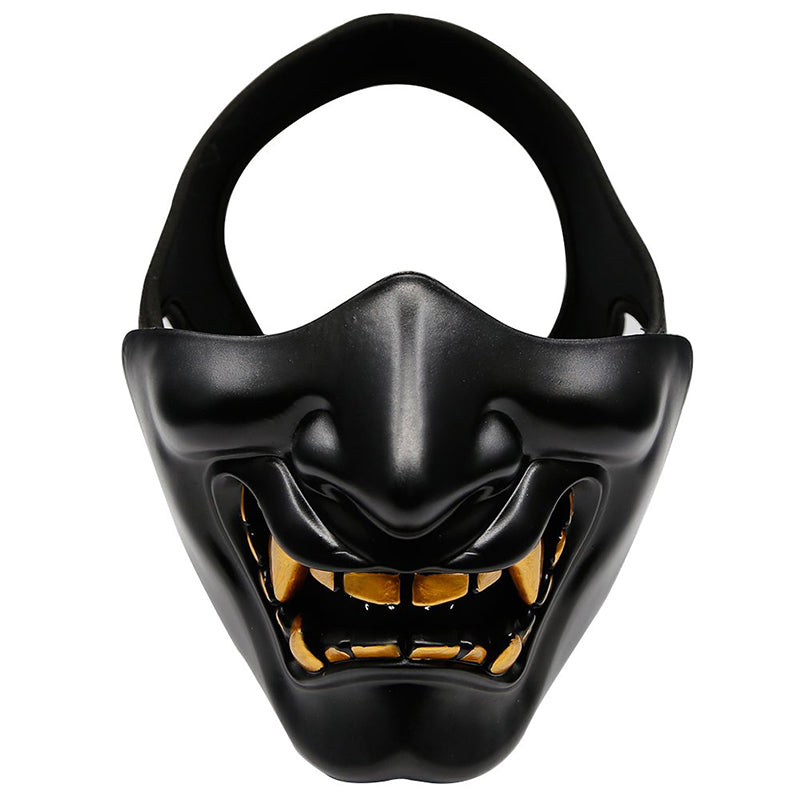 Half Face Mask Devil Smile Halloween Party Mask