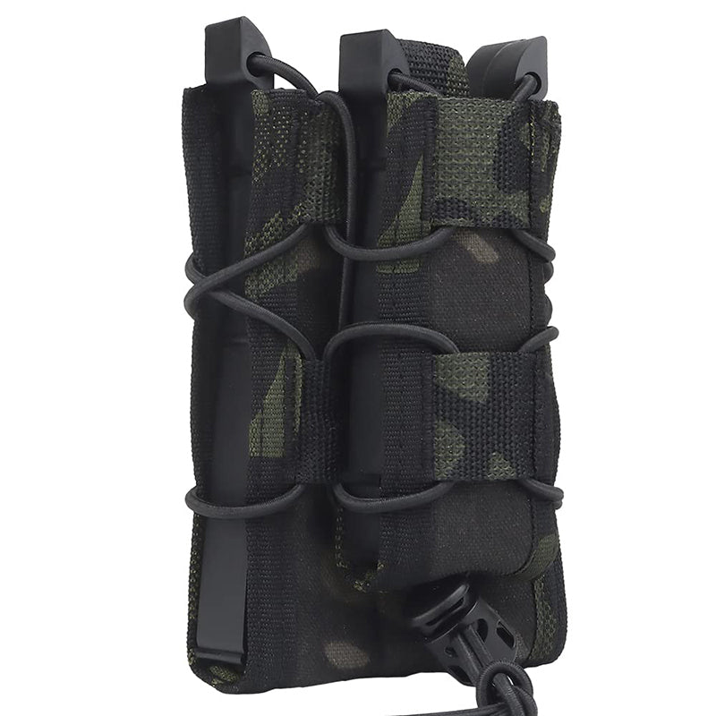 Tactical 2-Layer Molle Magazine Pouch Double 5.56/9mm Mag