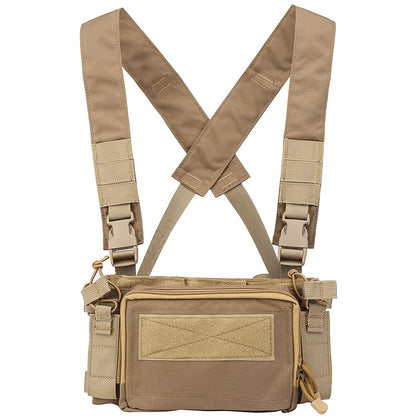 Tactical Chest Rig Multi-Function Molle Vest with 9mm/5.56 Mag Pouch