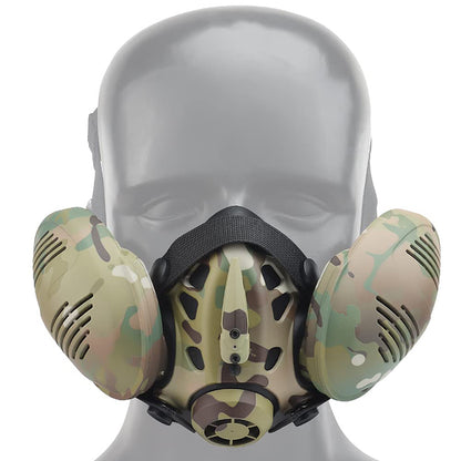 Tactical Respirator Mask Helmet Half Face Gas Mask