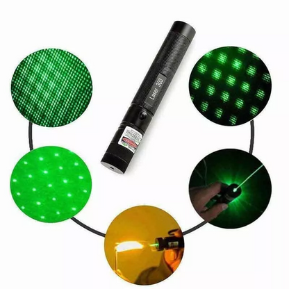 Bright and Powerful 303 Green Laser Pointer Pen - Ideal for Outdoor Activities